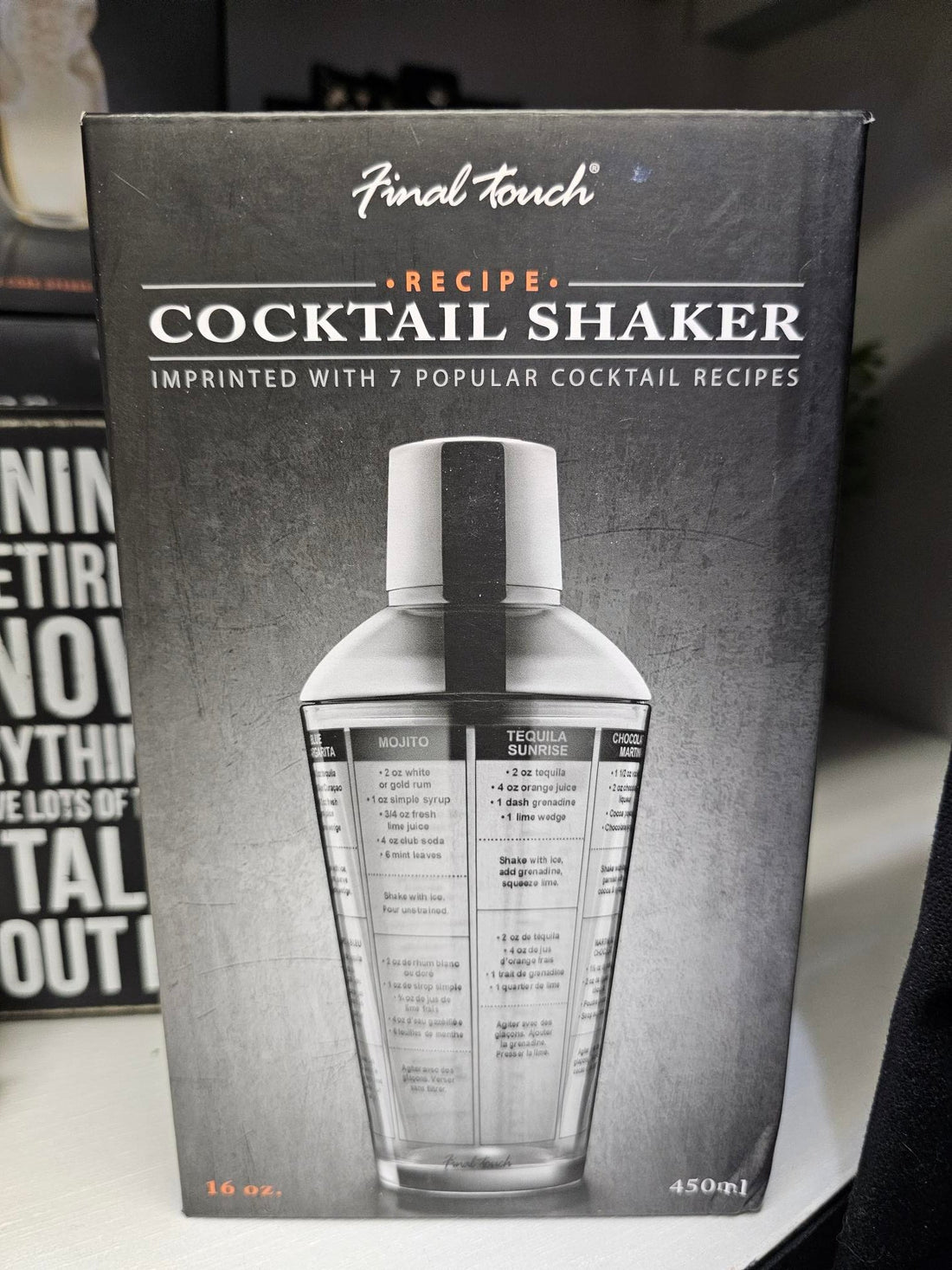 Final Touch cocktail shaker