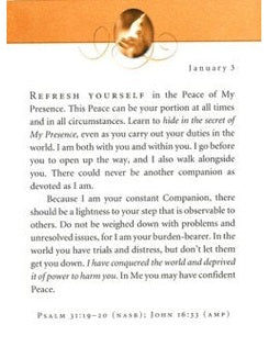 Harper Collins-Devotional Book Jesus Calling Enjoying His Peace Leather Soft&nbsp; Cover