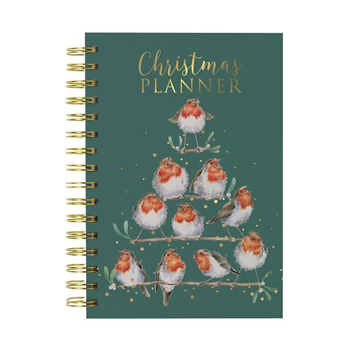 Christmas Planner Spiral Notebook - Rockin Robins - CP002 