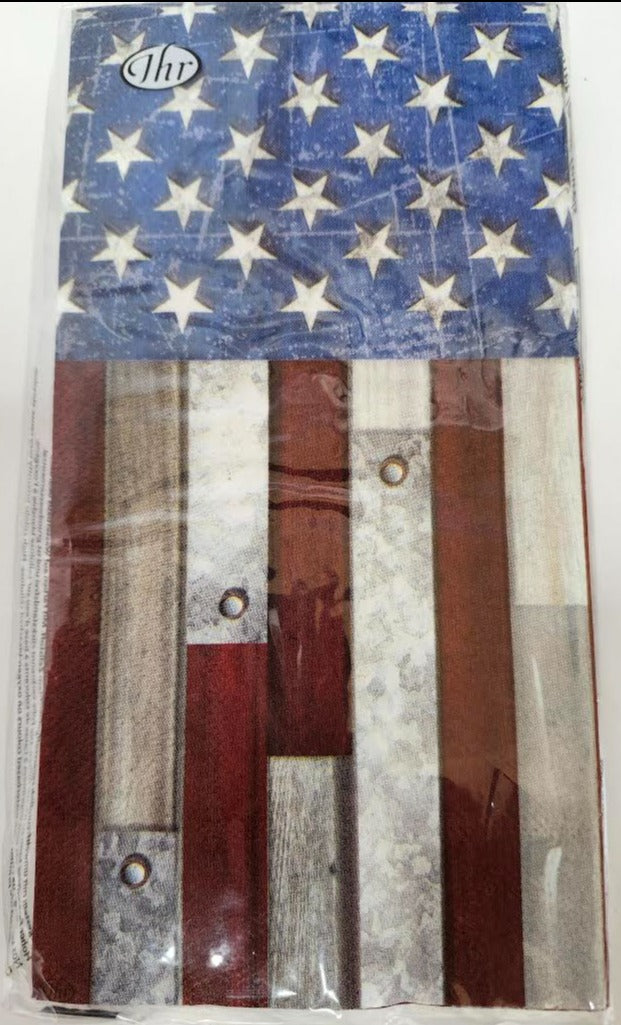 Napkin Long Guest Towel American Flag Farmhouse Bf823900 