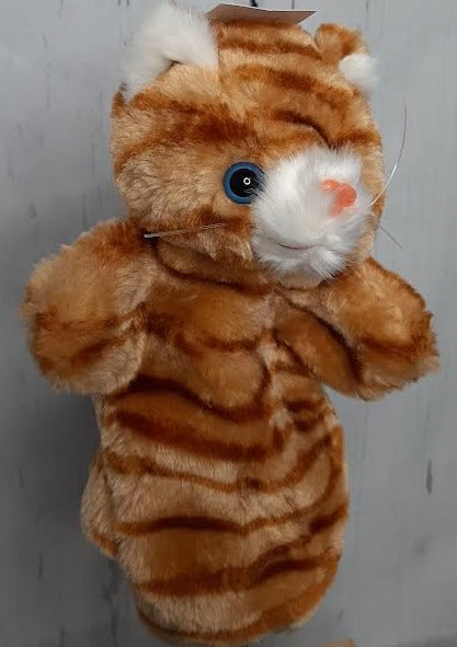 Children's Hand Puppet-Cat-Orange-k020494 