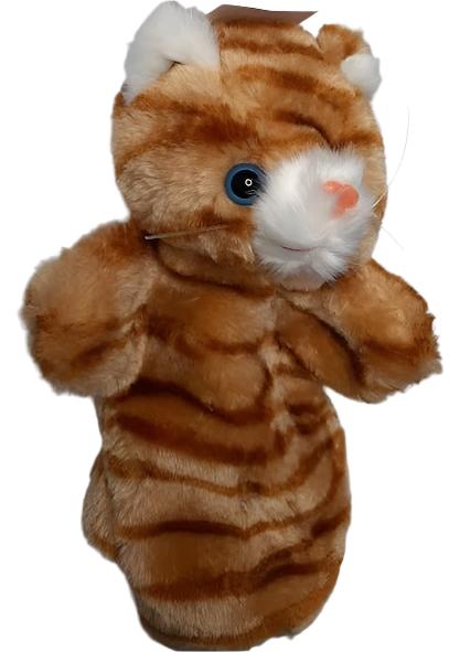 Children's Hand Puppet-Cat-Orange-k020494 