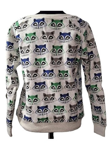 SM-Sweat Shirt Pullover Racoon Face&nbsp; Women's Sw47