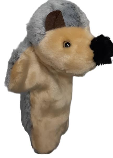 Children's Hand Puppet-Hedge Hog-Grey/Tan-374285p 