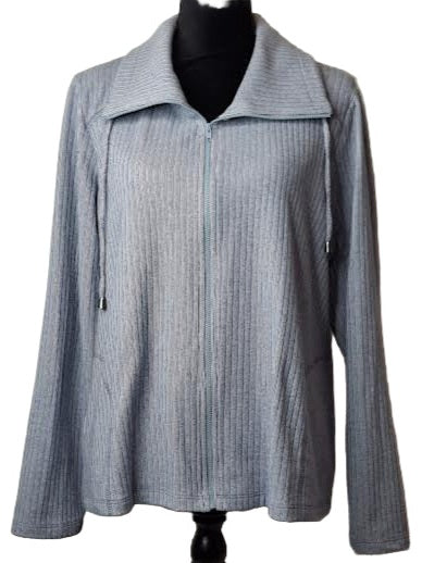 Jacket Blue Zipper Front 2 Pocket   632-7030