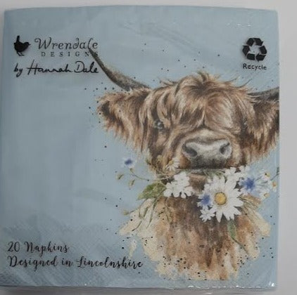 Napkin - Highland Cow - Daisy Coo - K049 