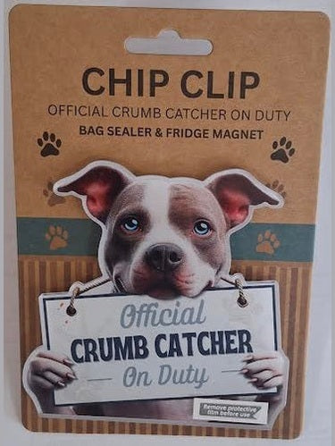 Chip Clip Magnet/Bag Sealer Brindle Pit Bull Dog 247-26