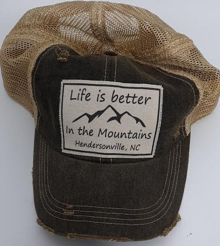 Baseball Hat - Hendersonville, NC - Life is Better 