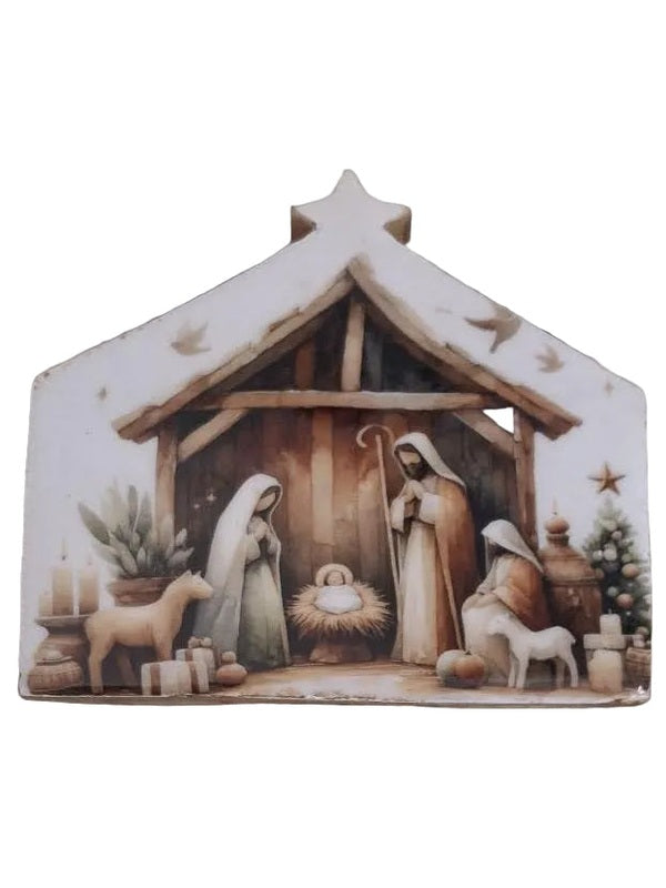 WHD-Christmas Ornament A Star Is Born Block Plaque SC702