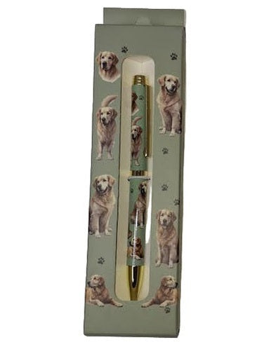 Pen Ball Point  Golden Retriever Gift Boxed 736-15A