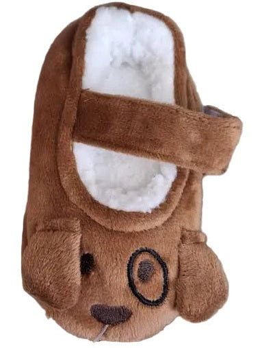 Slippers Baby Patch Pal Brown Puppy bmjfa-puppy