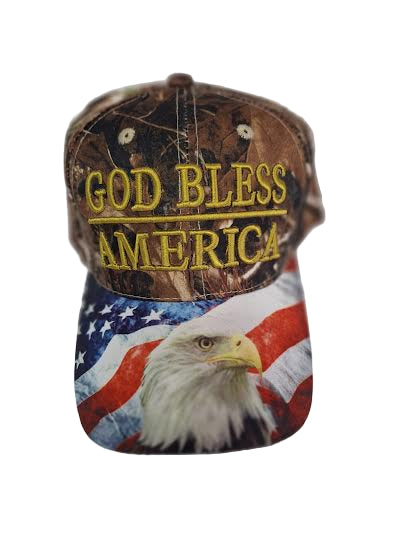 Baseball Cap GOD Bless AMERICA Sublimation 6 Colors  Ht6001