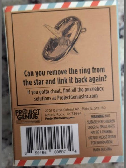 Puzzle Christmas Brain Teaser Star Of Wonder