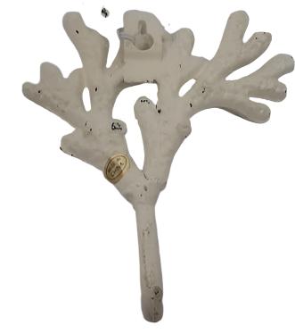 White Sea Weed 6.5x5.5" Wall Hanger Bracket 