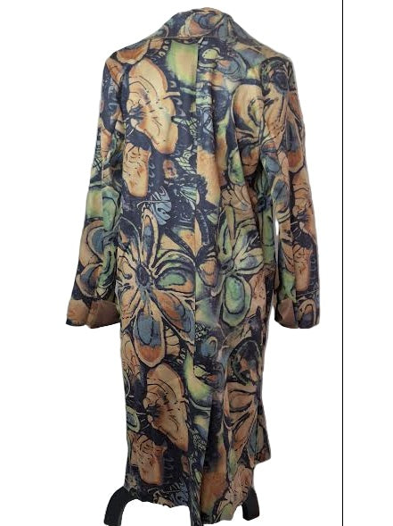 Jacket Suede Long  1 Button  Long Sleeve  Women's 258538