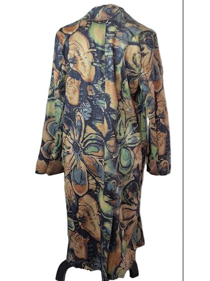 Jacket Suede Long  1 Button  Long Sleeve  Women's 258538