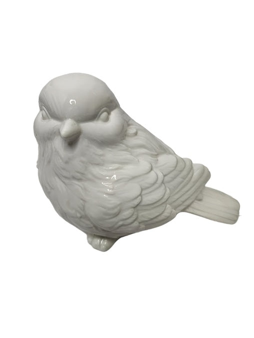 Bird Figurine White 2 Styles 5.25"Stoneware N3054