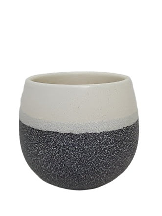 Planter Ceramic 3 Sizes White/Grey Farm House Cm2971