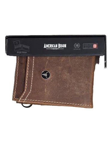 Money Clip Slim Brown Leather Abrp01-512