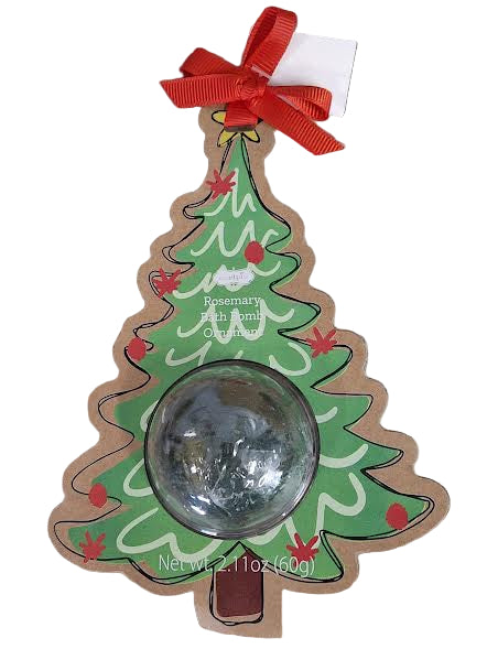Bath Bomb Christmas Ornament Rosemary Christmas Tree 41760006t