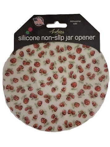111 Jar Opener&nbsp; Red/White Mini Mushrooms