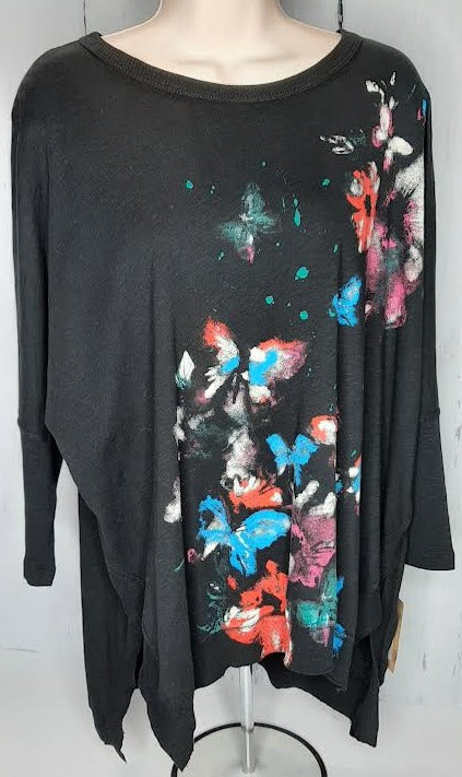 Jess & Jane  M15-1559 Fantasia-Black w Butterflies-Top 