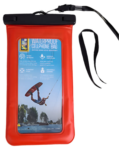 Pouch Cell Phone Waterproof Red 50656