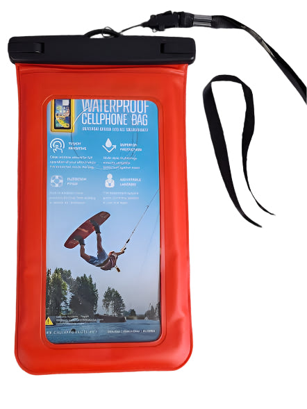 Pouch Cell Phone Waterproof Red 50656