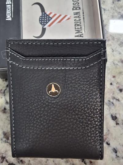 Money Clip Slim Black Leather Abrp01-512