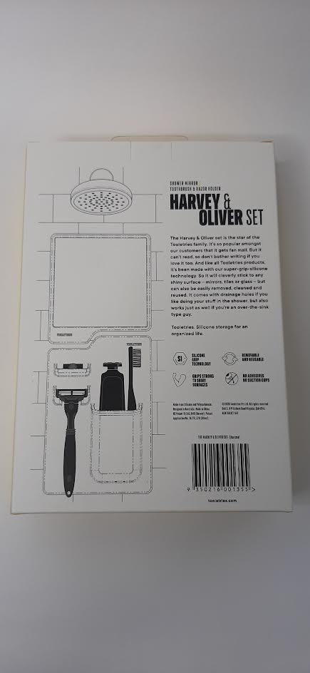 Shower Mirror/Tooth Brush&Razor Holder-Harvey& Oliver Set-1355 