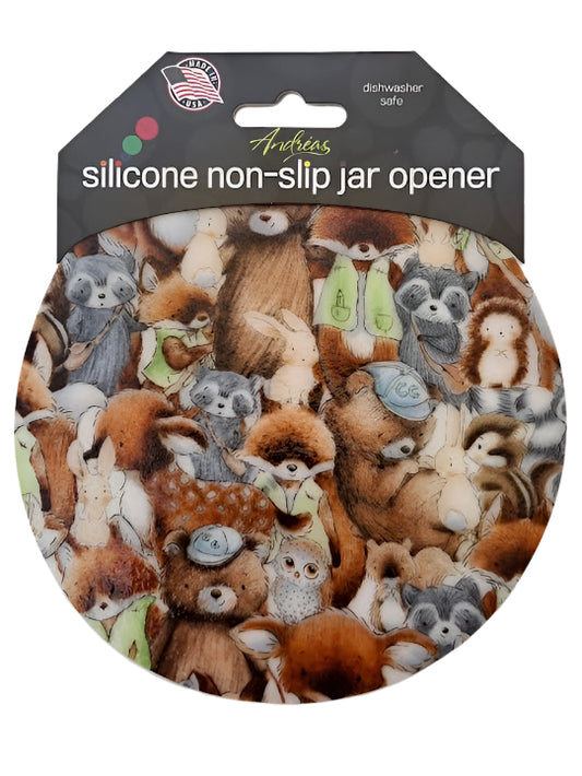 85 Jar Opener  Brown Forest Animals 