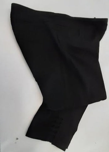 Womens - Crop Pants - Black - Ladder sides 