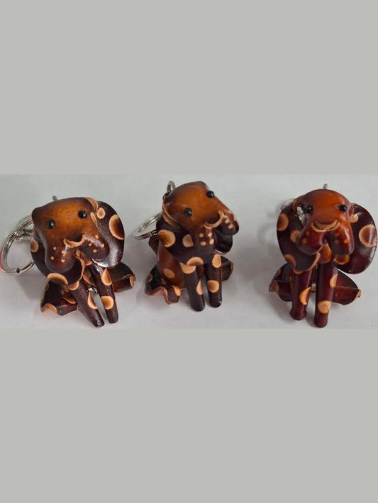 Sun Flower Leather-Key Chain Sitting Brown Dog Leather KC401

1.5x2"