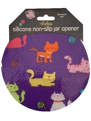 106 Jar Opener Purple Colorful Cats