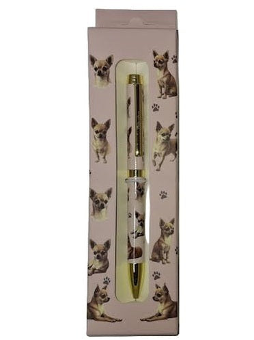 Pen Ball Point  Chihuahua Tan Gift Boxed 736-10