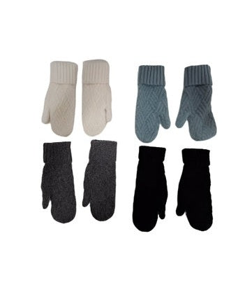 Mittens Angora Blend Women's 4 Colors One Size Rtam