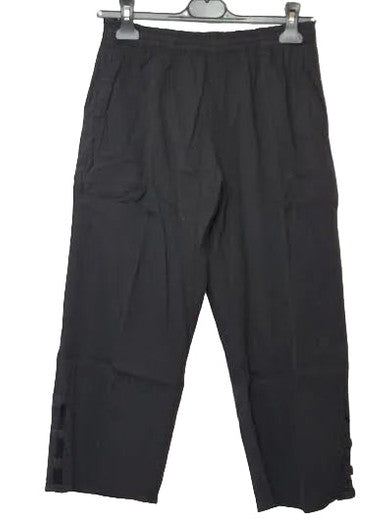 Pants Back 2 Pocket Elastic Waste  Slit  Leg L-1663