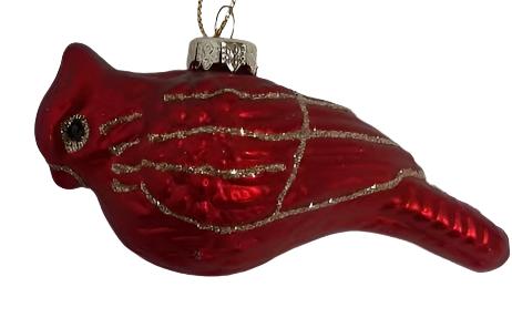 Christmas Red Cardinal-Small 2x4"Ornament 