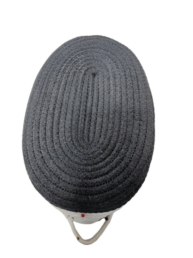 Basket Rope Cotton White / Multi Color Large 15X10X6"