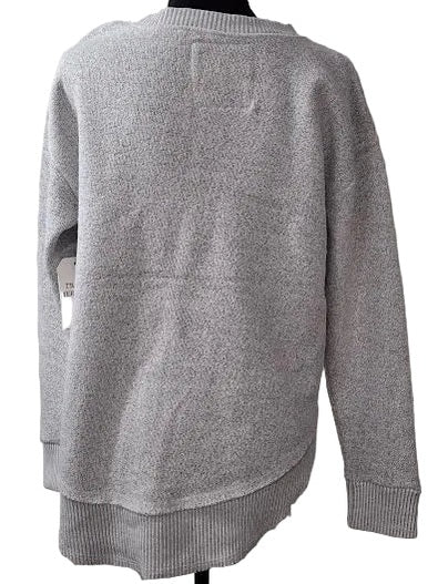 Sweatshirt Asheville Logo Salt & Pepper Nantucket/ Curved Hem  Women's 4656