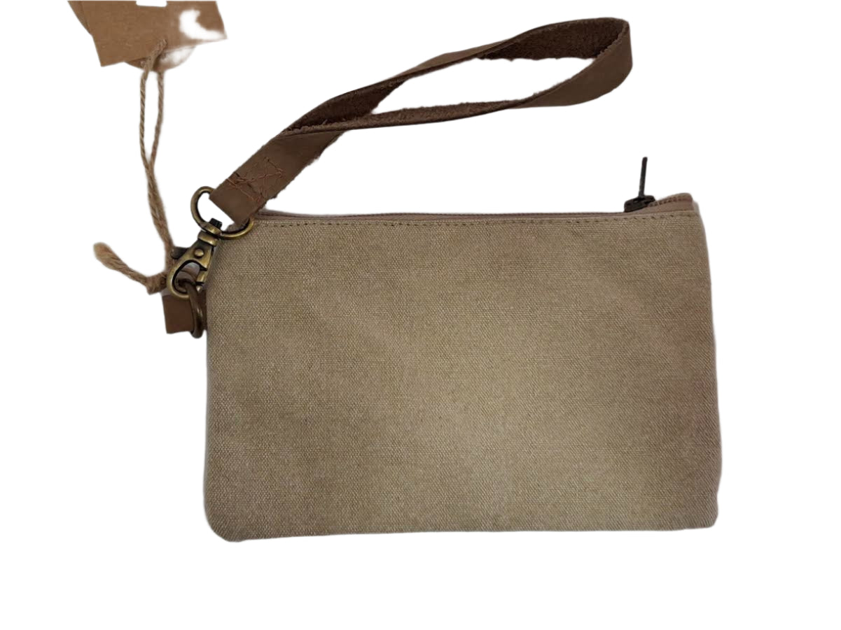 Wristlet Brwon Turtle Canvas 5x8" 3025 