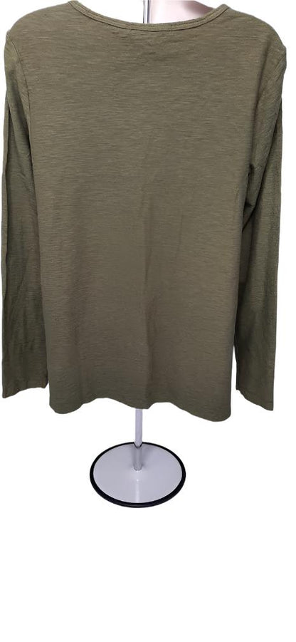 Top Olive Pullover Long Sleeve Women's 244473 