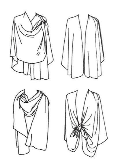 Wrap Classic 4 Season Loop Black Sa-4213 