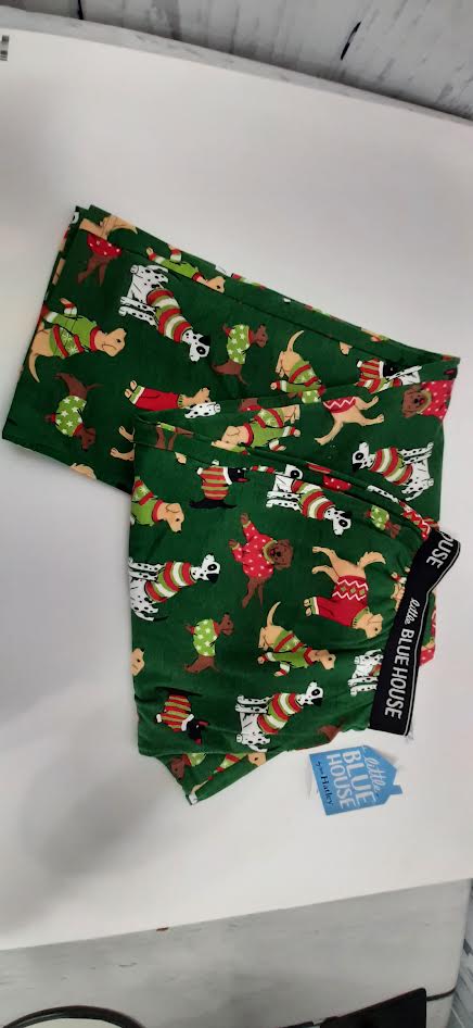 Green Woofing Christmas Men's Pajama Pants 