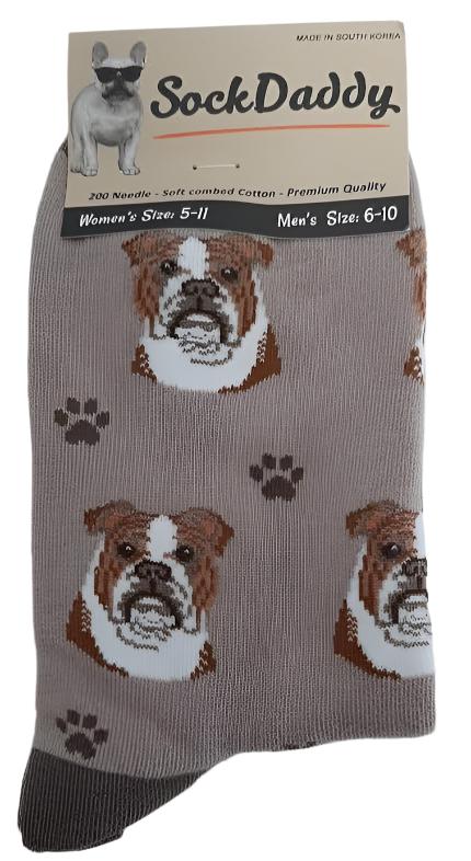 Socks  Bulldog Dog      800-8  H 