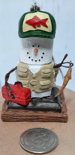 Tackle Box Fisherman-Smores Christmas Ornament 