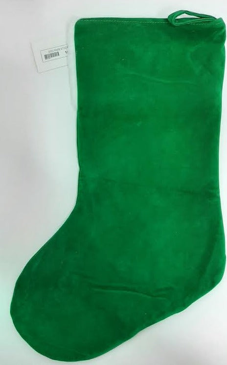 Green Paw Prints/Snowflakes-Christmas Stocking-11x18" 