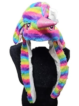 Children's Hat Multi Colored 20 Led Lights Flapping Ears Bunny/Unicorn 4Styles Wn78501