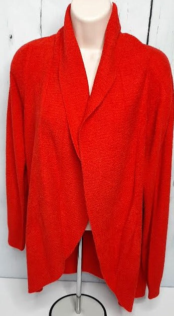 Women's Sweater / Cardigan- Ruby Red Very Soft 
