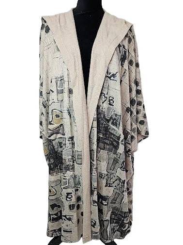 Jacket/Duster Hooded Stoneage Tan Women'sC103Bm